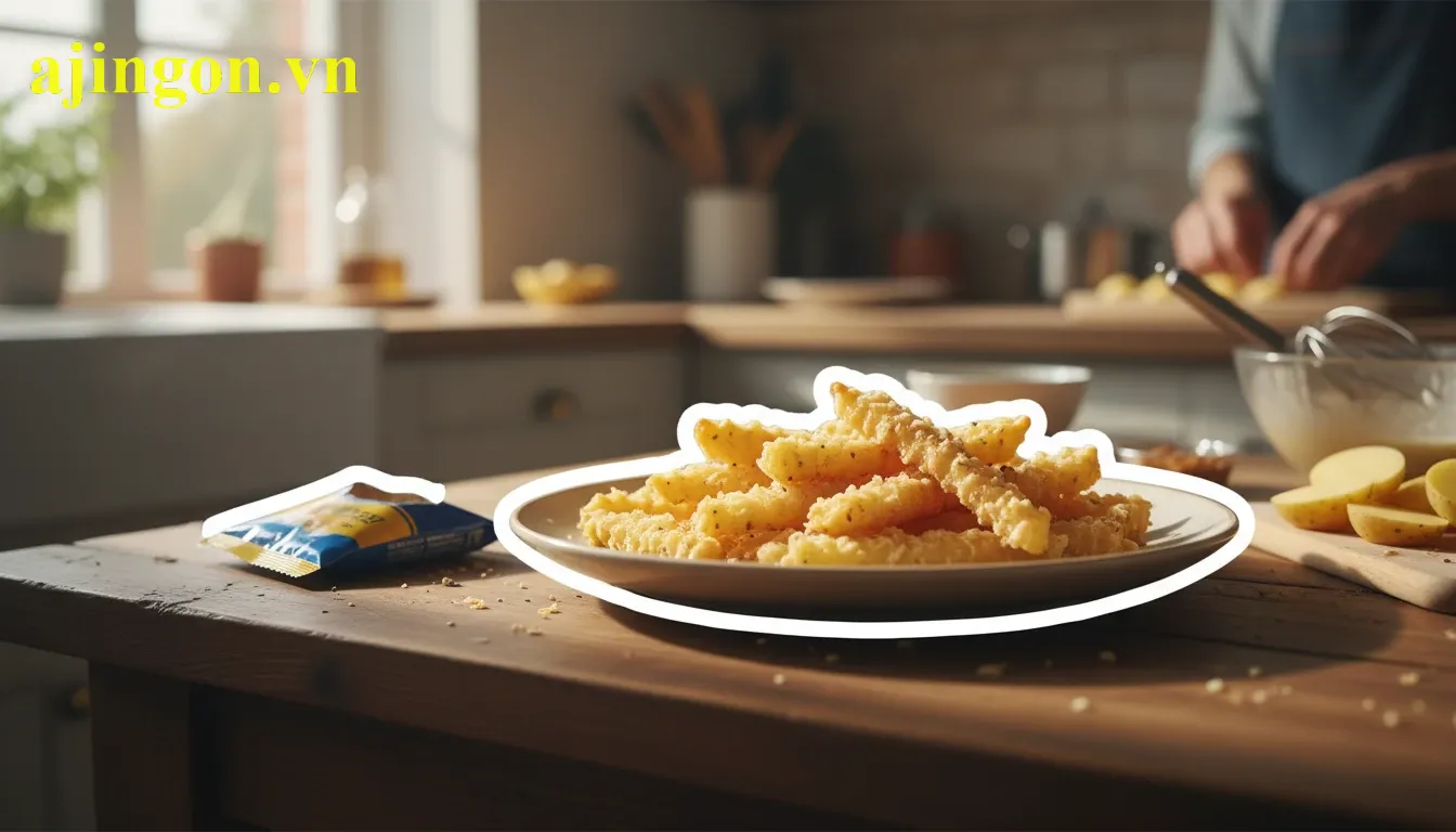 Ảnh đại diện 3 bước làm khoai tây chiên bột Aji Quick giòn rụm tại nhà