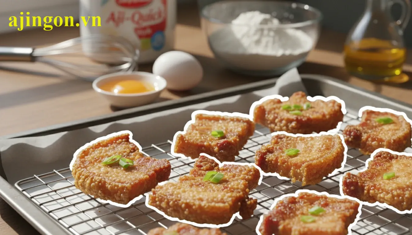 Ảnh đại diện Cách làm thịt ba chỉ chiên bột Aji-Quick vàng giòn đơn giản