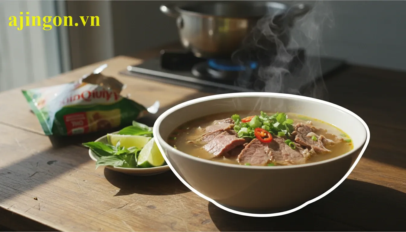 Ảnh đại diện Cách nấu phở bò bằng gói gia vị Aji-Quick ngon chuẩn vị trong 30 phút