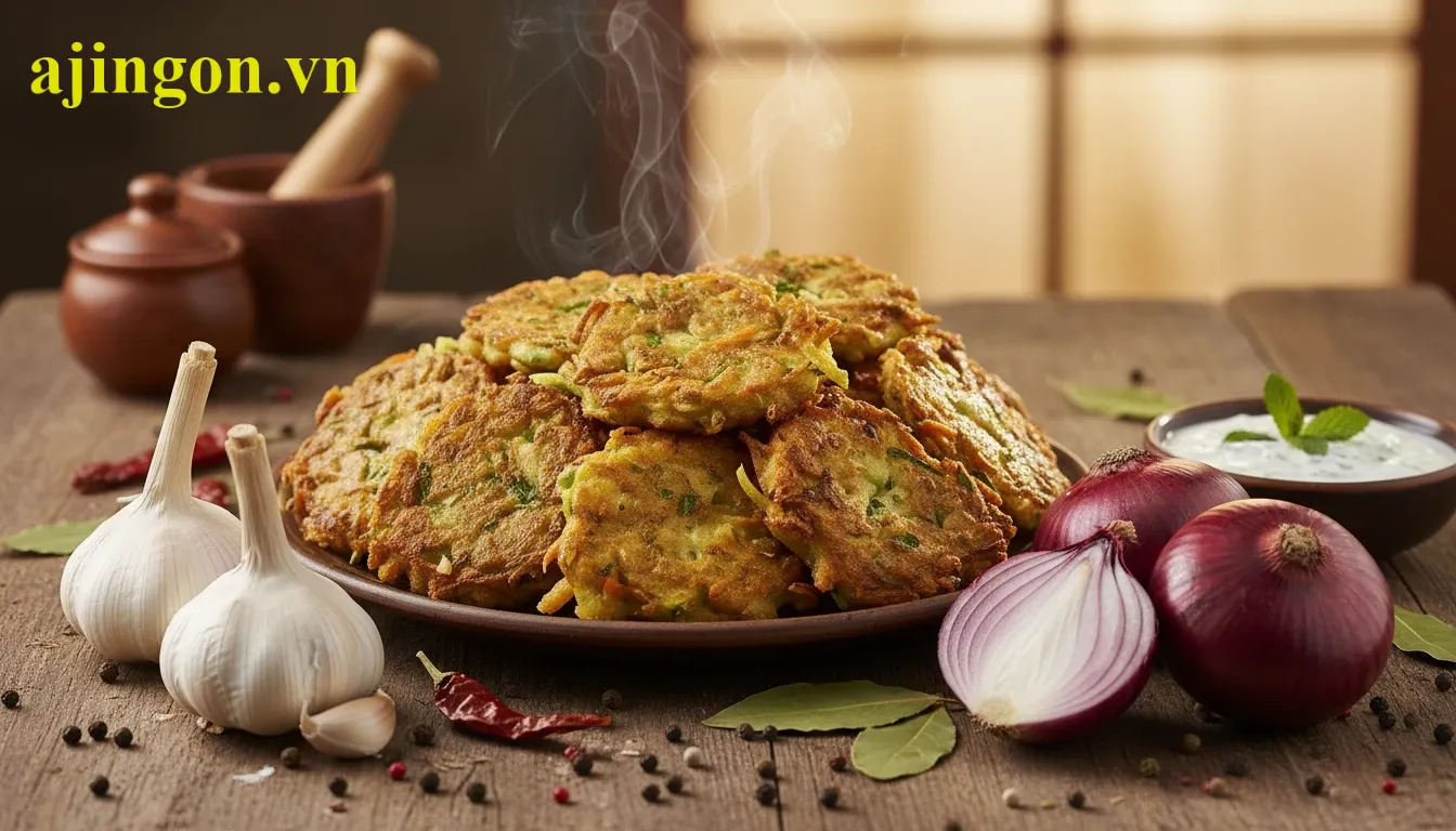 Cận cảnh các nguyên liệu hành tỏi thường gặp trong các loại bột chiên gia vị nêm sẵn.